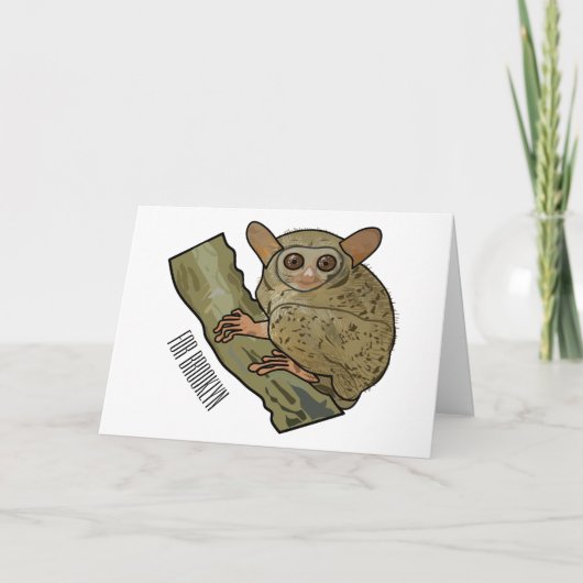 Afbeelding van Tarsier cartoon Kaart (Voorkant)