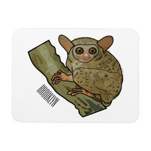 Afbeelding van Tarsier cartoon Magneet