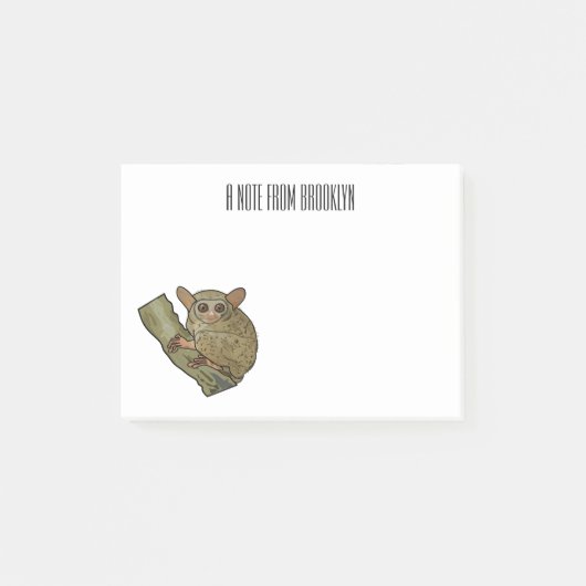 Afbeelding van Tarsier cartoon Post-it® Notes (Voorkant)