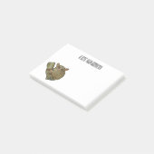 Afbeelding van Tarsier cartoon Post-it® Notes (Schuin)
