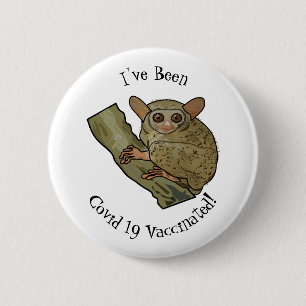 Afbeelding van Tarsier cartoon Ronde Button 5,7 Cm