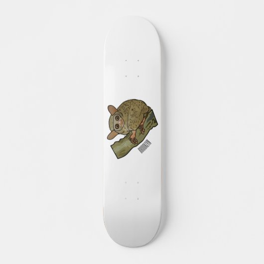 Afbeelding van Tarsier cartoon Skateboard (Voorkant)