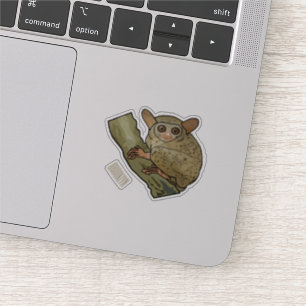 Afbeelding van Tarsier cartoon Sticker