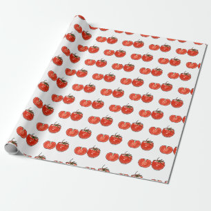 Afbeelding van tomatencartoon cadeaupapier