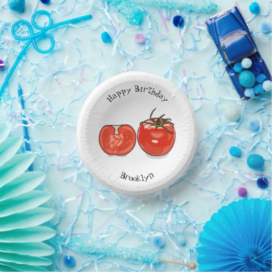 Afbeelding van tomatencartoon papieren kommen (Feest)