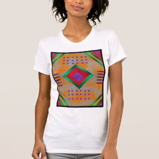 Afbeelding van Veelkleurige Diamant op Abstract On T-shirt