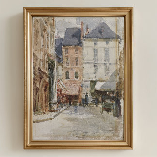 Afbeelding van vintage straat afdrukbaar  poster
