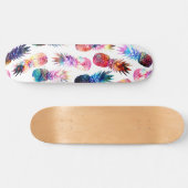 afbeelding van waterverf en nebula ananassen skateboard (Horizontaal)