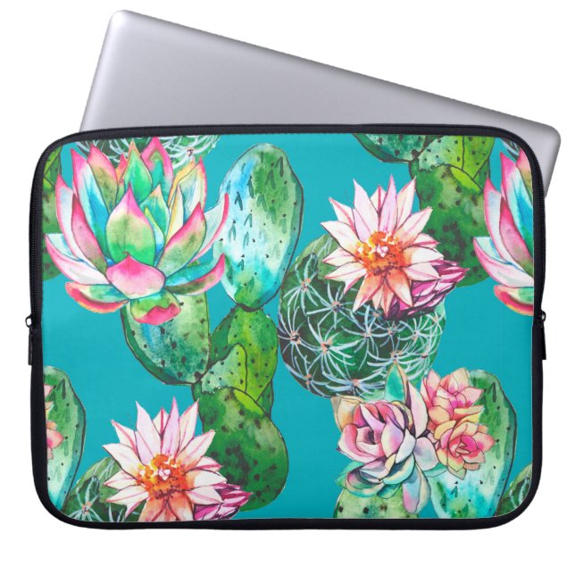 Afbeelding van waterverf met succes laptop sleeve (Voorkant)