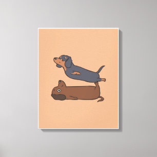 Afbeelding van worst Dog Lovely Dog Canvas Afdruk