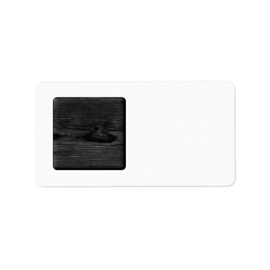 Afbeelding van zwart hout. etiket (Voorkant)