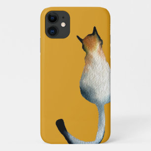 Afbeelding van zwarte en bruine katten iPhone 11 hoesje