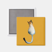 Afbeelding van zwarte en bruine katten magneet (Voorkant / Achterkant)