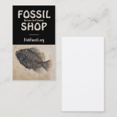 Afbeelding van zwarte viskool visitekaartje (Voorkant / Achterkant)