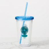 Afbeelding ventilatorcartoon acryl drinkbeker (Achterkant)