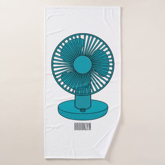 Afbeelding ventilatorcartoon badhanddoek (Badhanddoek)