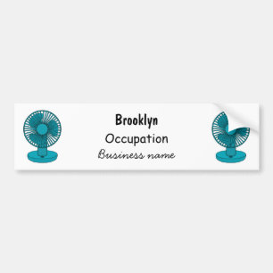 Afbeelding ventilatorcartoon bumpersticker