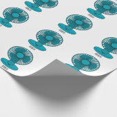 Afbeelding ventilatorcartoon cadeaupapier (Hoek)