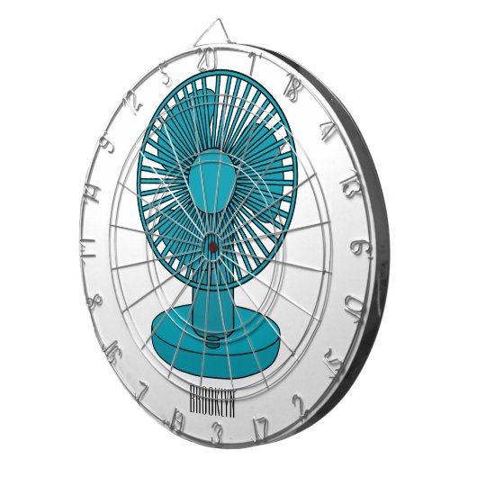 Afbeelding ventilatorcartoon dartbord (Voorkant Rechts)