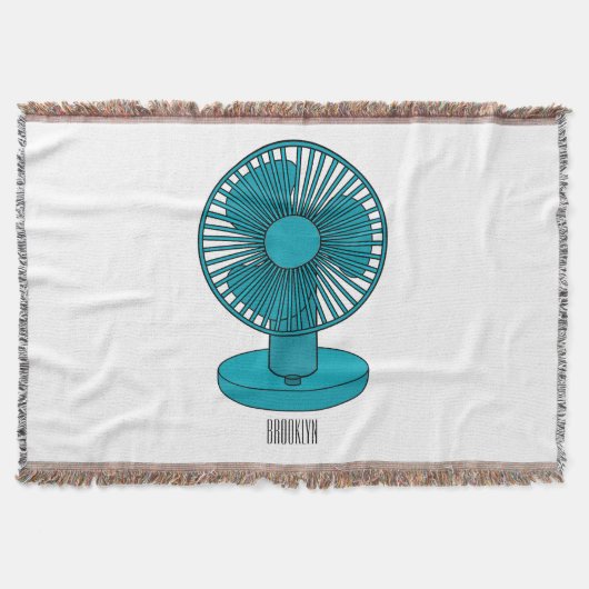 Afbeelding ventilatorcartoon deken (Voorkant)