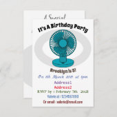 Afbeelding ventilatorcartoon kaart (Voorkant / Achterkant)