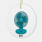 Afbeelding ventilatorcartoon keramisch ornament (Links)