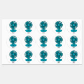 Afbeelding ventilatorcartoon labels (Vel)