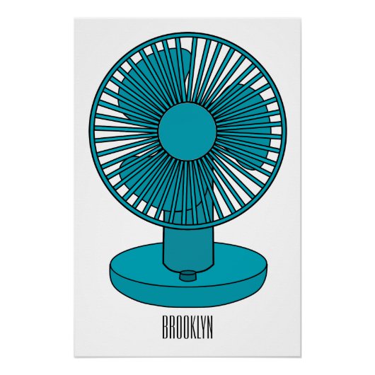 Afbeelding ventilatorcartoon perfect poster (Voorkant)