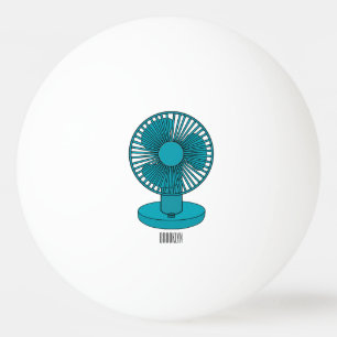 Afbeelding ventilatorcartoon pingpongballen