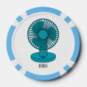 Afbeelding ventilatorcartoon poker chips (Achterkant)