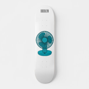 Afbeelding ventilatorcartoon skateboard