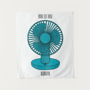 Afbeelding ventilatorcartoon wandkleed