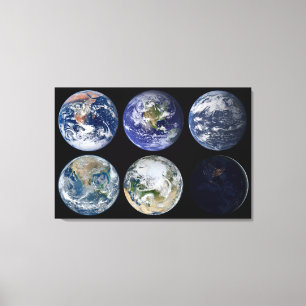 Afbeelding vergelijking van iconische Uitzichten v Canvas Afdruk