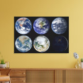 Afbeelding vergelijking van iconische Uitzichten v Canvas Afdruk (Insitu (Woonkamer))