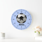 Afbeelding voetbal op maat grote klok (Huis)