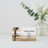 Afbeelding voor de sluiting van  naaimachines visitekaartje (Staand voorkant)