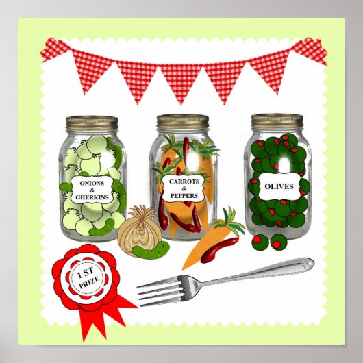 Afbeelding voor eerste prijs: Made Pickles Poster (Voorkant)