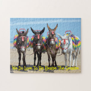 Afbeelding voor kuststrand van Donkey Rides Legpuzzel