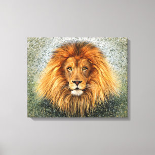 Afbeelding voor Lion Fotograaf Verf Kunst Canvas Afdruk