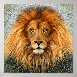 Afbeelding voor Lion Fotograaf Verf Kunst Poster