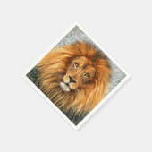 Afbeelding voor lionfotografie verf kunst servetten (Hoek)
