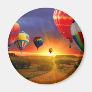 afbeelding voor luchtballon magneet