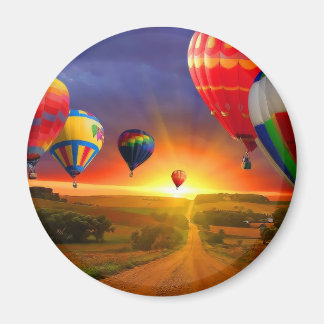 afbeelding voor luchtballon magneet