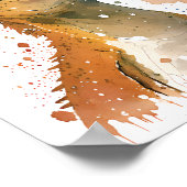 Afbeelding waterverf Dinosaur Poster (Hoek)