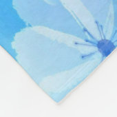 Afbeelding Waterverf Moon-flower Fleece Deken (Hoek)