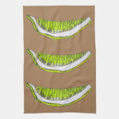 Afbeelding waterverf van Lemon Slice-vruchten Theedoek (Verticaal)