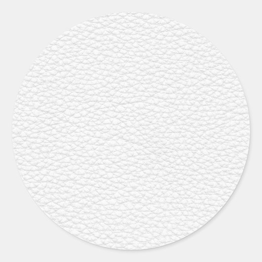 Afbeelding wit leder. ronde sticker (Voorkant)