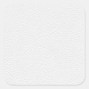 Afbeelding wit leder. vierkante sticker
