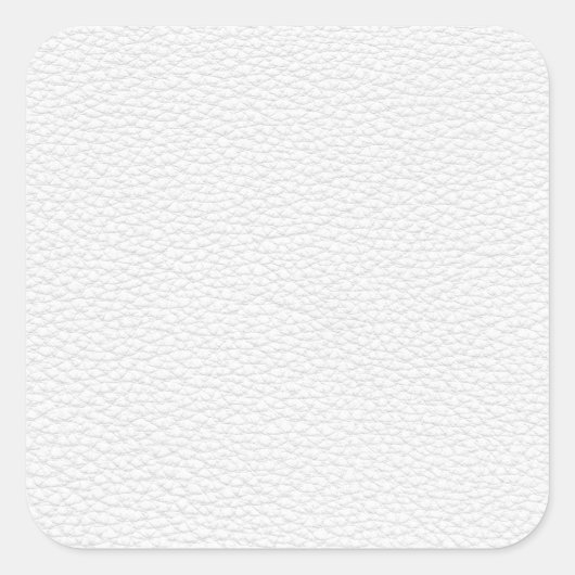 Afbeelding wit leder. vierkante sticker (Voorkant)