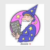 Afbeelding Wizard in Kleurkiezer Sticker (Vel)